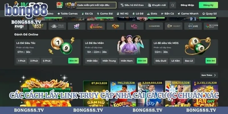 Các cách lấy link truy cập nhà cái cá cược chuẩn xác
