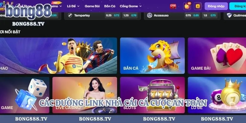 Các đường link nhà cái cá cược an toàn hội viên nên sử dụng