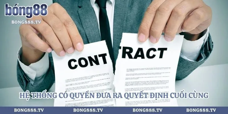Miễn trừ trách nhiệm Hình số 4 tại sportportre.com Hệ thống có quyền đưa ra quyết định cuối cùng trong mọi sự cố
