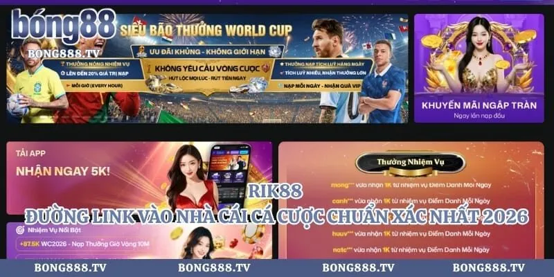 Rik88 - Đường Link Vào Nhà Cái Cá Cược Chuẩn Xác Nhất 2026
