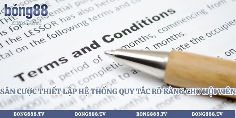 Sân cược thiết lập hệ thống quy tắc rõ ràng cho hội viên