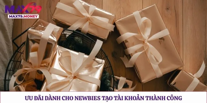 Ưu đãi dành cho newbies tạo tài khoản thành công